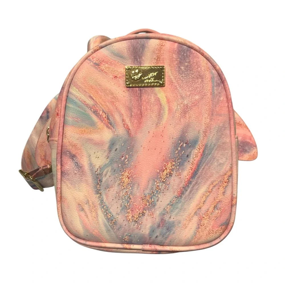 Betsy‎ Johnson Pastel Pink Blue Small Butterfly Wings Backpack Bag Fairy Wings